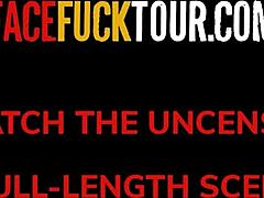 Cute Petite Latina Teen 18+ Gags on Gringo's Massive Cock Close-Up Face Fuck