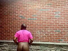 A teasing private striptease rips clothes off in steamy 70-degree heat