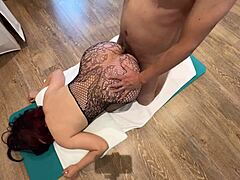 i'm obsessed with my big ass sister-in-law's black fishnet stockings damn