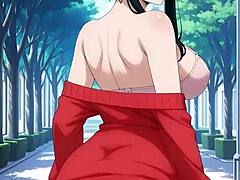 Spy Yor Forger's pregnant feet flashing hentai exhibition