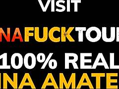 Hey, that gorgeous big ass colombian babe totally submits to his massive cock!