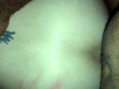 petite interracial slut girlfriend bends over for daddy's monster cock doggystyle anal