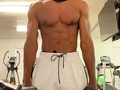 working out neck and shoulders outdoors california