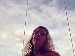 tattooed babe nearly kicked gym see thru top hard nipples so horny