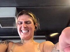 gym girl wears only bra underneath guys stare she soaks pants wet