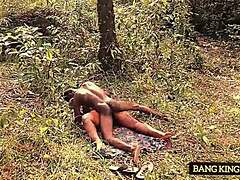 Former college bbw mate's bushy outdoor hardcore pounding shocks