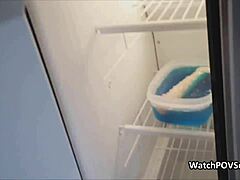 hey babe, that dildo prank turned into my gf taking it deep in her ass!