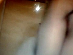 i shove dildo deep into my shaved pussy tits bouncing