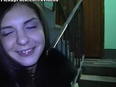 wanna fuck this young girlfriend hard in the stairwell?