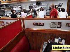 Hey sluts, wanna share this BBC in public diner like Elana Bunnz and Eden West?