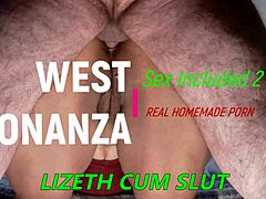 lizeth takes balls deep anal creampie from behind