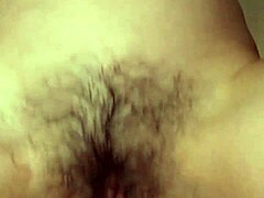 Jackie Hoff's Hairy Pussy Devours Big Black Cock Missionary