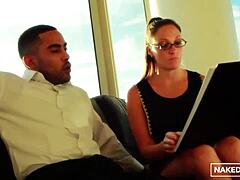 Melanie Hicks Stretches Tight Pussy With Strong Black Dick And Mouth