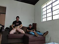 carlos urach and carmona stroke big cocks bareback together