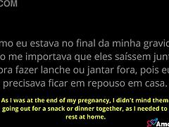 brazilian cuckquean milf watches husband assfuck her friend