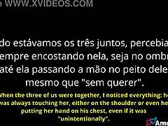 brazilian cuckquean milf watches husband assfuck her friend