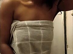 Drippy Thickly's Ebony Big Ass Big Tits Dripping Wet Pussy Shower Play Ripped Clothes
