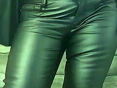 compilation of a mature woman loving leather outfits