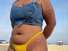 FIZ O CARA FICAR DE PAU DURO NA PRAIA!