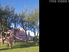 Step Mom In Bikini Flashes Fat Ass Tits In Home Garden For Horny Stepson Vid