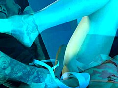 Ever wonder how a milf masters footjobs with gagging deepthroat?