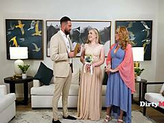 Cougar Milf Invites Stepdaughter For Ffm Threesome Fuck Blast