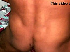 i walk in and chubby big ass sister-in-law is naked so i cum on her back