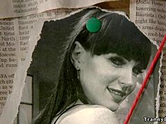 tranny catches fan jerking off, fucks his ass hard