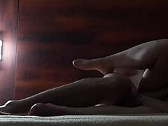 Girl Takes Massive Floating Dildo Deep Inside