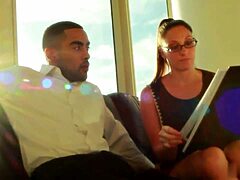 Nerdy Melanie hides obsession for lover's huge black cock