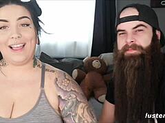 Jak and Dahlia submit in pierced nipple homemade fuck!
