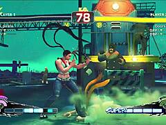 ninja chick bangs her karate student in wild street fight