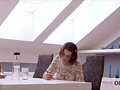 old guy enjoys young beauty's tight pussy