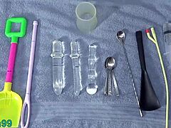 Milf Lesbians Probe Cervix Urethra With Kinky Dildos