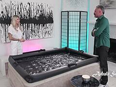 taylor wild begs charles dera cock ride mid nuru massage tension