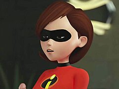 Elastigirl Delivers Intense Bold Blowjob Animation HD By Redmoa