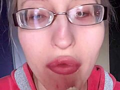 my pink lipstick banana slurp asmr fetish