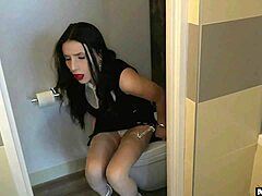 Busty Romanian coworker rides BBC on phone while hubby almost catches her