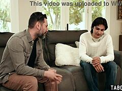 stepson stepdad dp blindfolded stepmom post massage