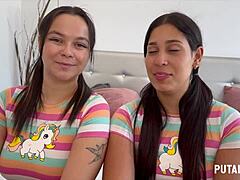 two colombian hotties melisa tetona and natalie swallow torbe's full load on putalocura