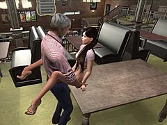 second life episode 8 young brunette heads to karaoke grandfather