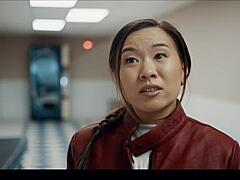 Blonde Blake Blossom Dominates Asian Kimmy Kimm In Wild Lesbian Squirting Parasite Sex!