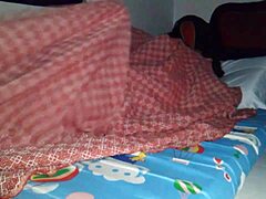 Sharing Bed with Horny Stepmom Leads to Unexpected Creampie Under Sheets