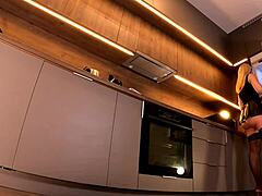 college girl tries on fashion then bares shaved pussy for casting