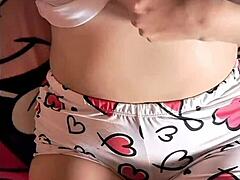 Hot girl heats up watching porn video